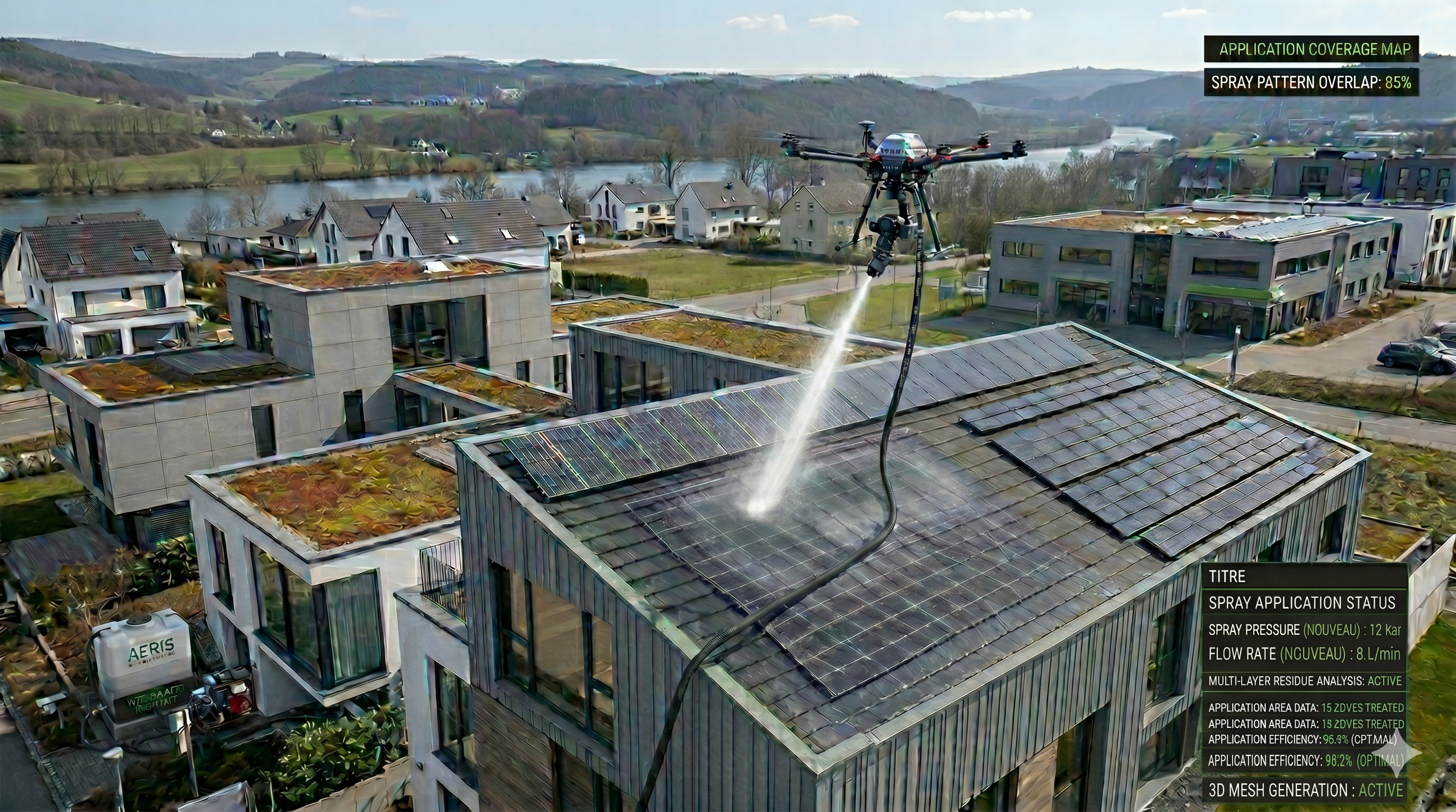 AERIS Intelligence - Pulvérisation et démoussage par drone